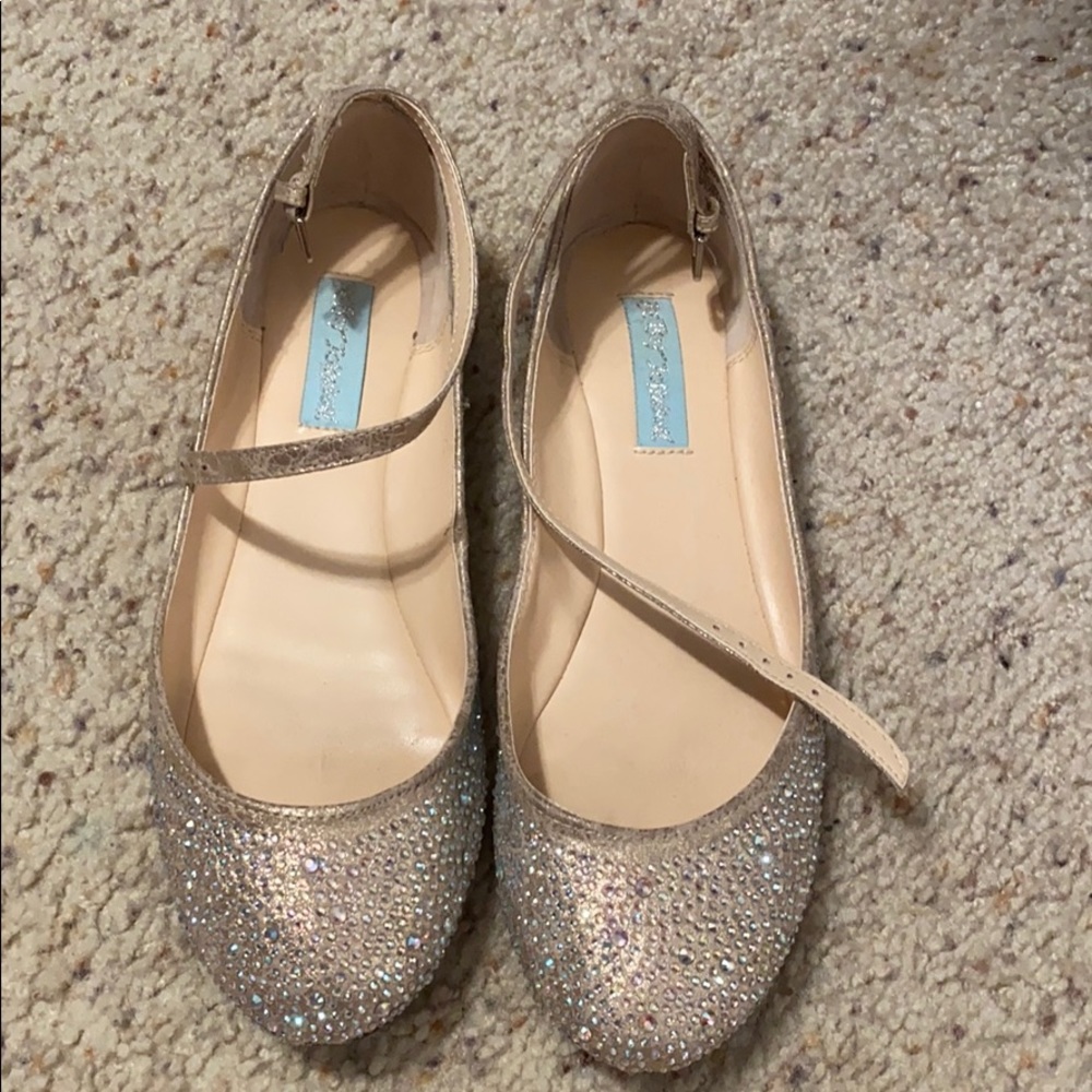 Betsey Johnson Rhinestone Flats